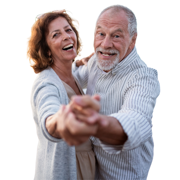 Happy Senior Couple Dancing in Ajax, Toronto, ON